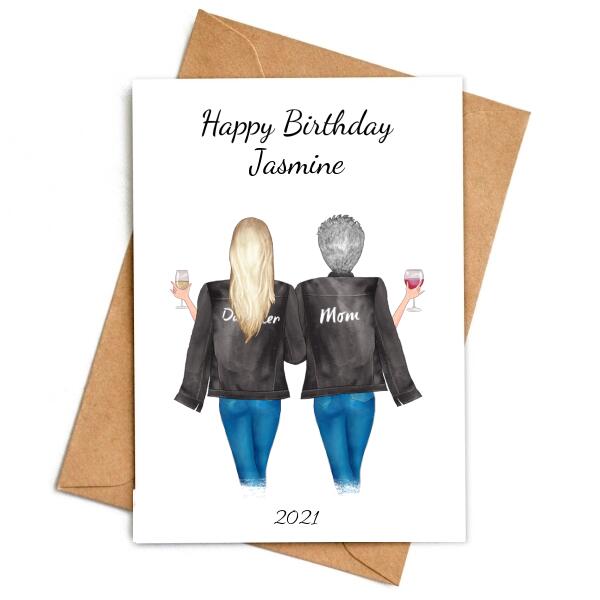 Happy Birthday Daughter Jacket Series - Personalized Birthday Card