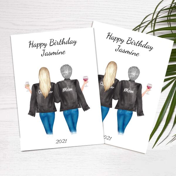 Happy Birthday Daughter Jacket Series - Personalized Birthday Card
