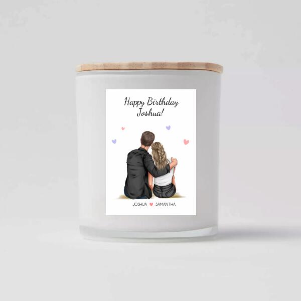 Happy Birthday Couple - Personalized Birthday Card