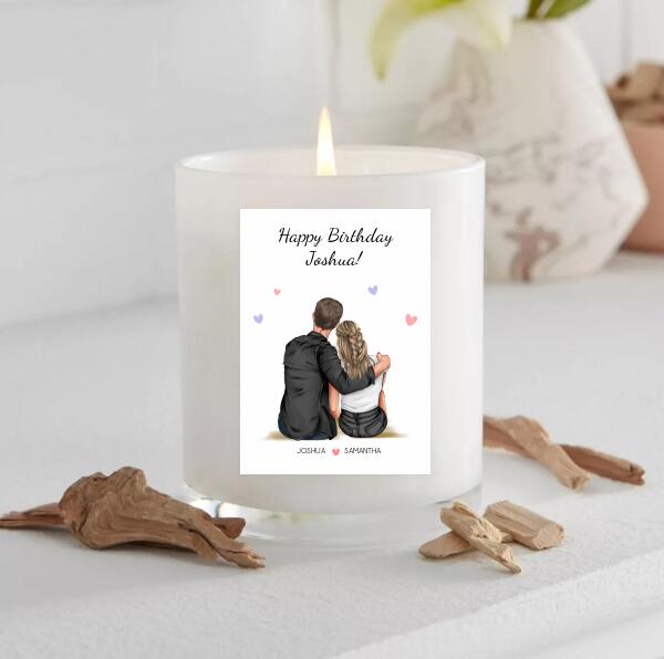 Happy Birthday Couple - Personalized Birthday Card