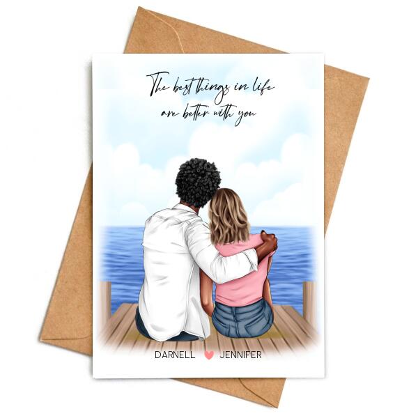The Best Things in Life - Personalized Birthday Card