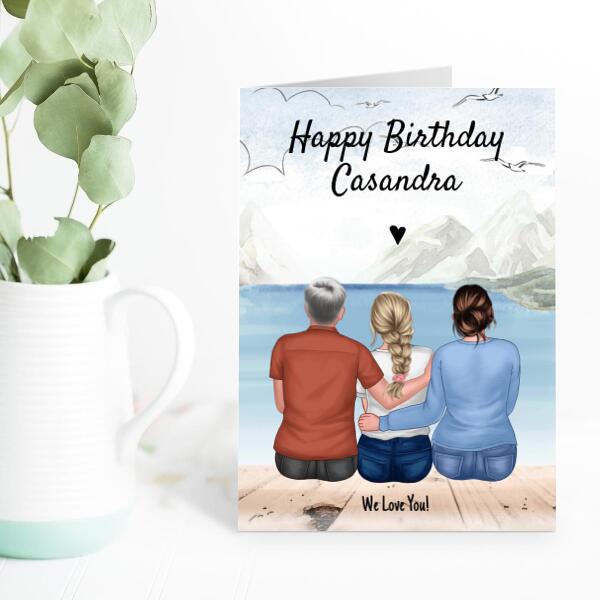 Parents to Daughter Great Outdoors - Personalized Birthday Card