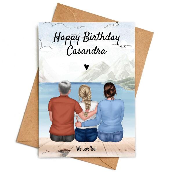 Parents to Daughter Great Outdoors - Personalized Birthday Card