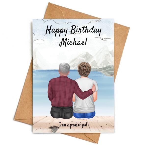 Happy Birthday Son From Dad Outdoors - Personalized Birthday Card