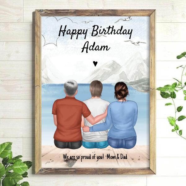 Parents to Son Great Outdoors - Personalized Birthday Card