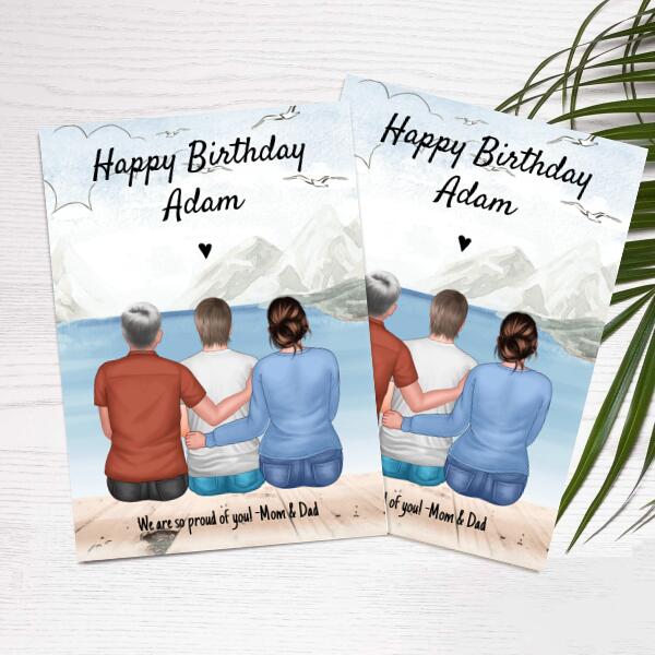 Parents to Son Great Outdoors - Personalized Birthday Card