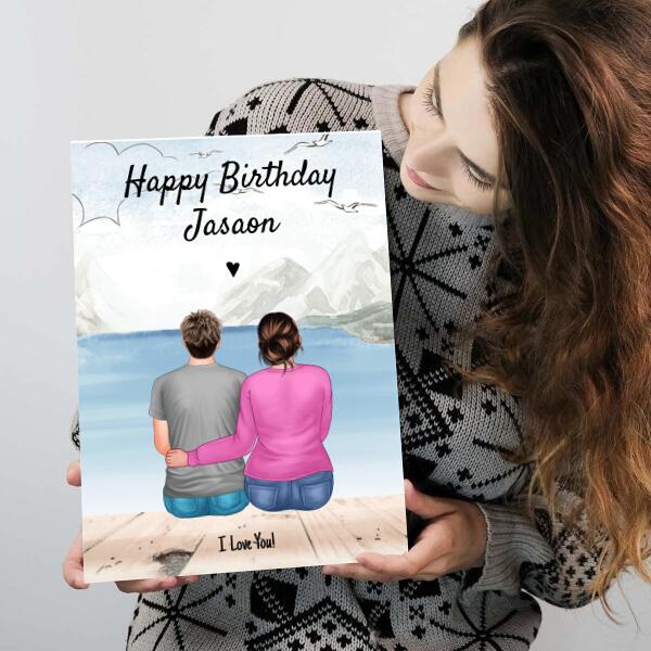 Happy Birthday Son From Mom Outdoors - Personalized Birthday Card