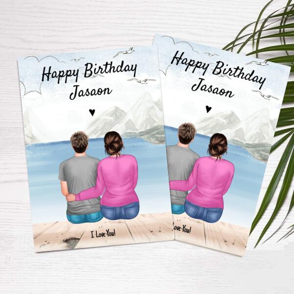 Happy Birthday Son From Mom Outdoors - Personalized Birthday Card