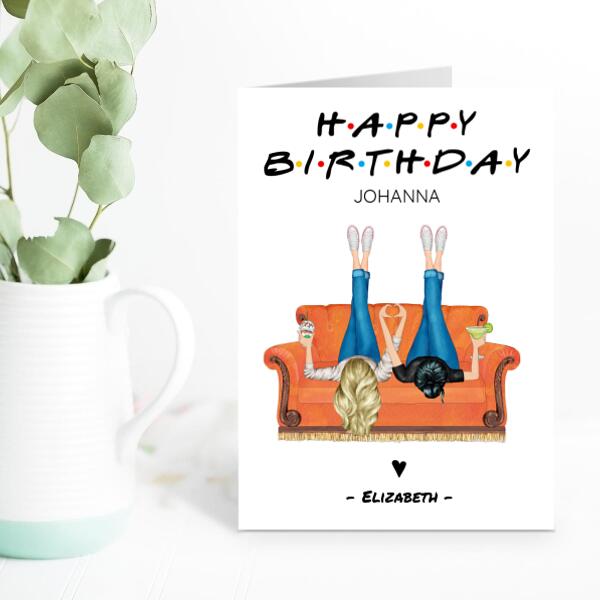Happy Birthday Friends TV Theme - Personalized Birthday Card