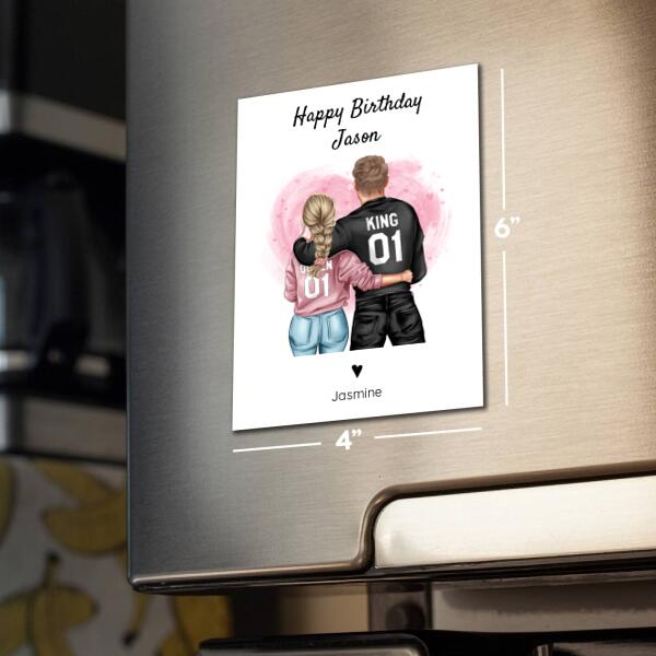 Happy Birthday to My King or Queen - Personalized Birthday Card