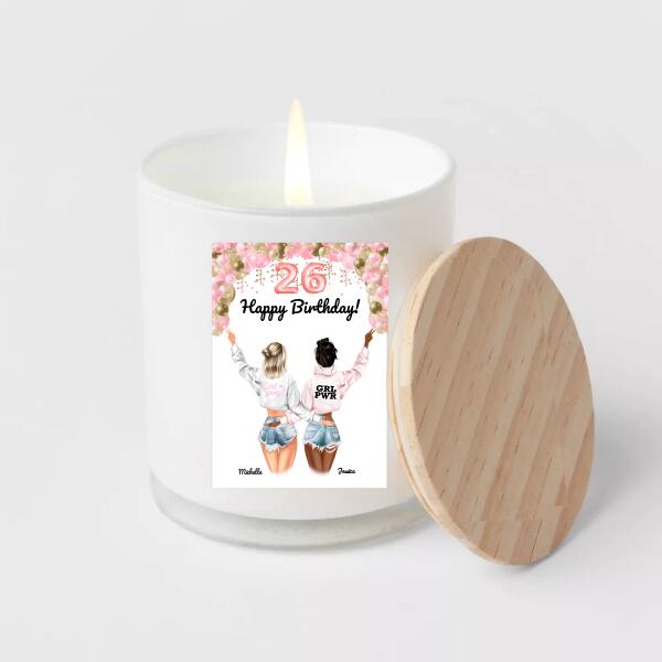 Birthday Friends in Shorts - Personalized Birthday Card