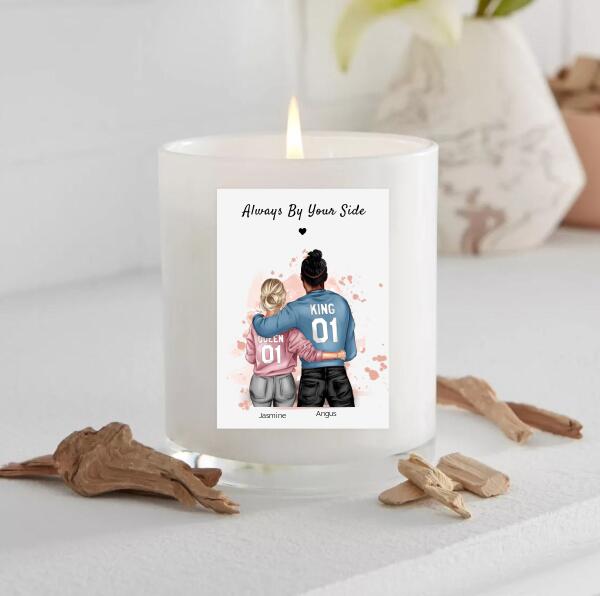 King & Queen - For Couples - Personalized Card