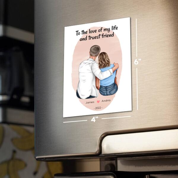To My Truest Friend - For Couples - Personalized Card
