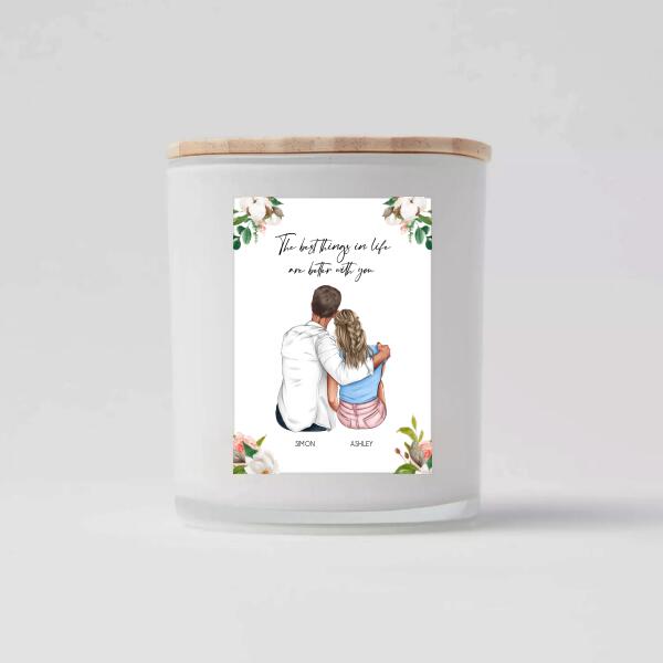 The Best Things in Life - For Couples - Personalized Card