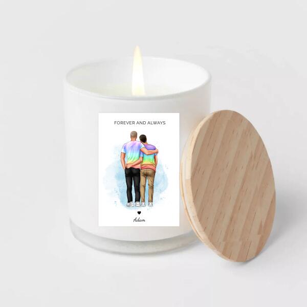 Forever And Always - For LGBT Couples - Personalized Card
