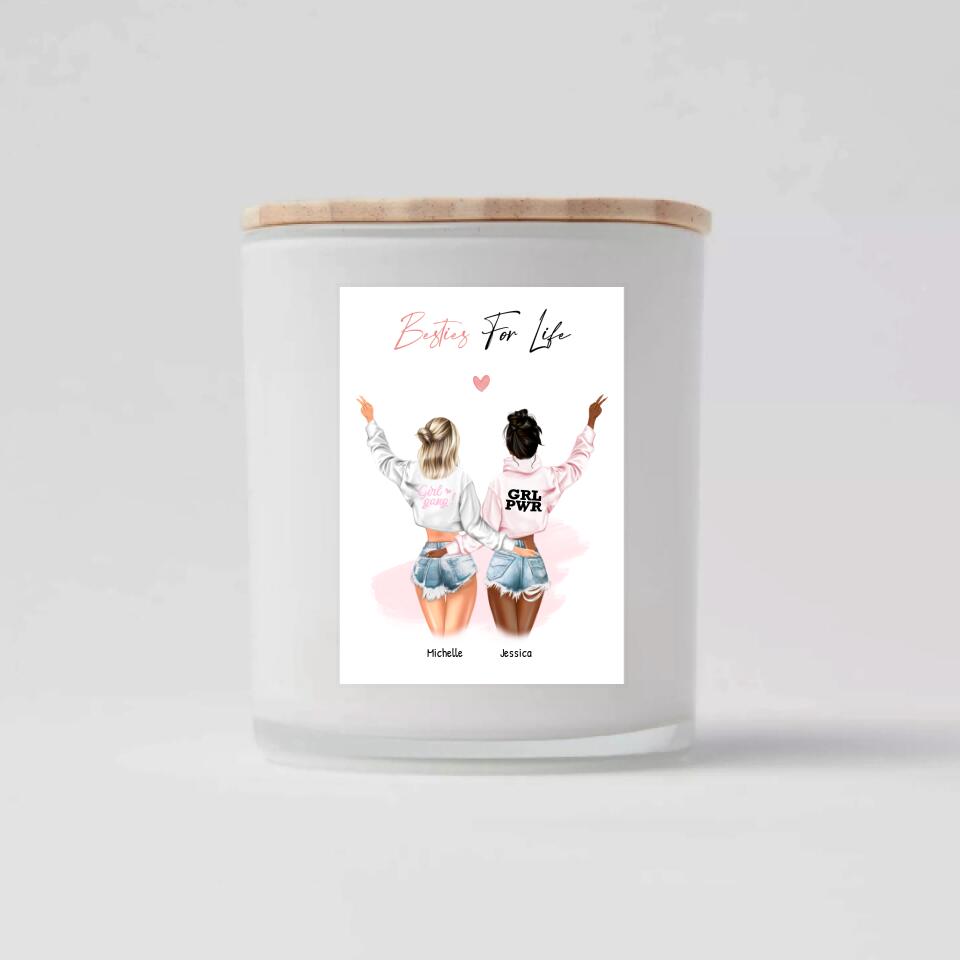 Besties For Life - For Girlfriends - Personalized Card