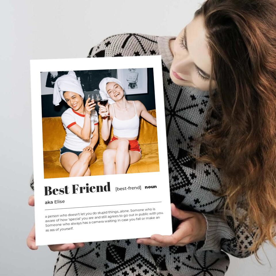 Definition of Best Friend For Any Occasion - Personalized Card