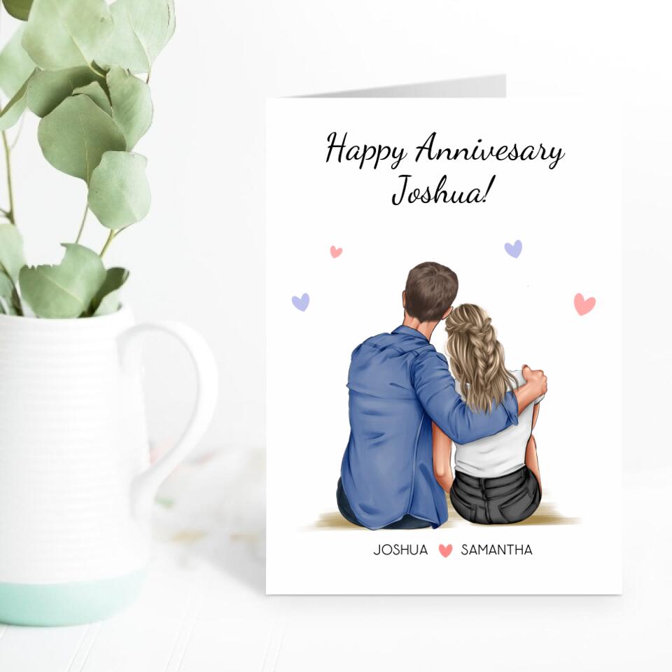 Happy Anniversary To... - Personalized Anniversary Card