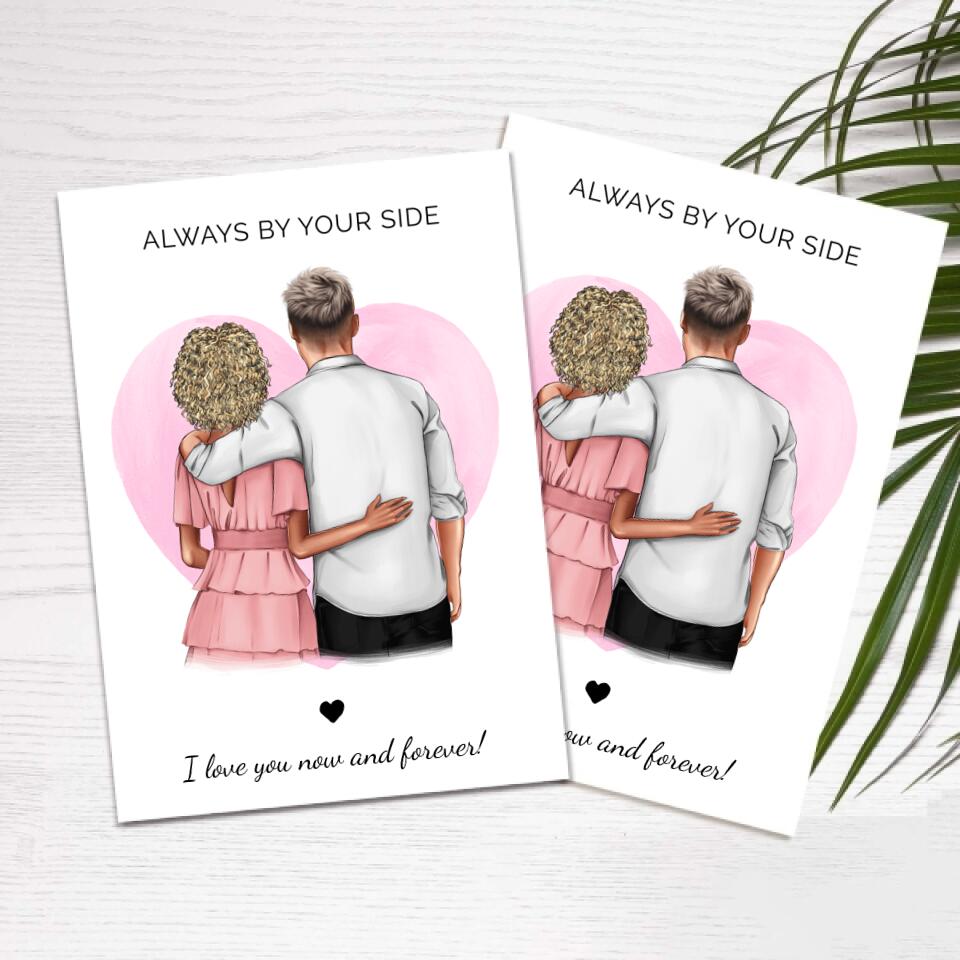 Always By Your Side - Personalized Anniversary Card