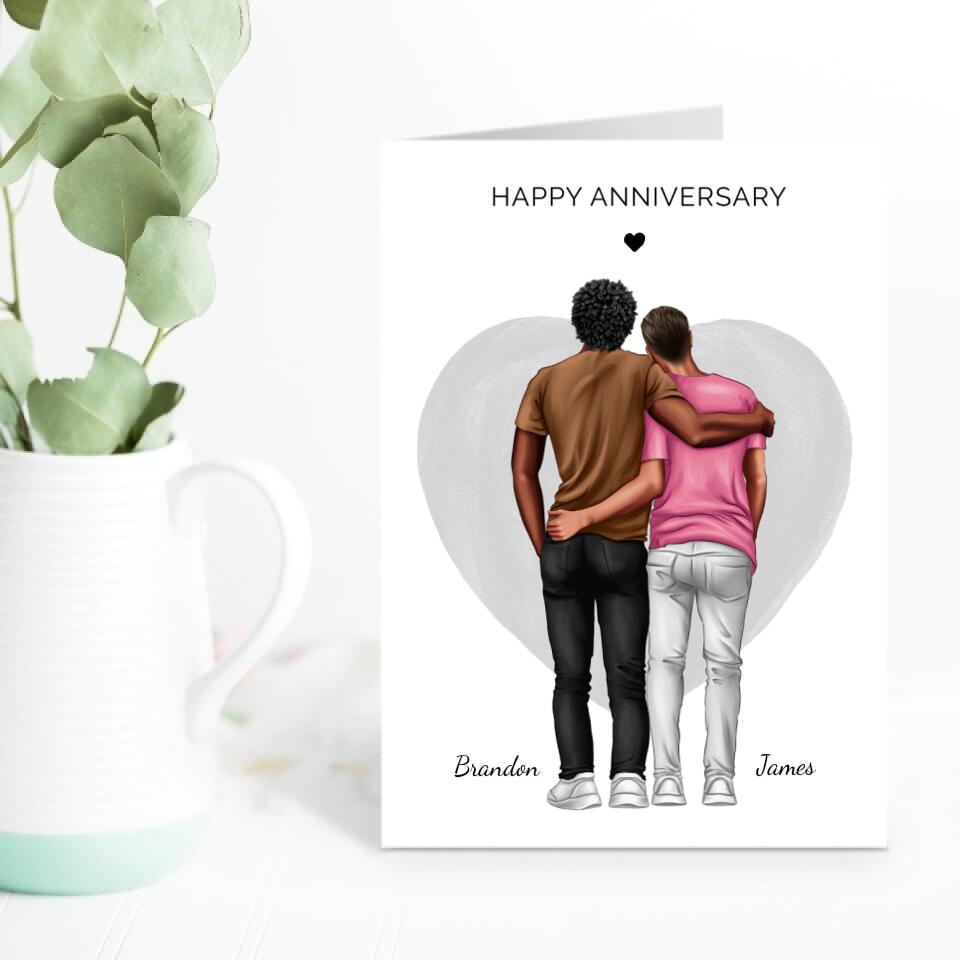Happy LGBT Anniversary - Personalized Anniversary Card