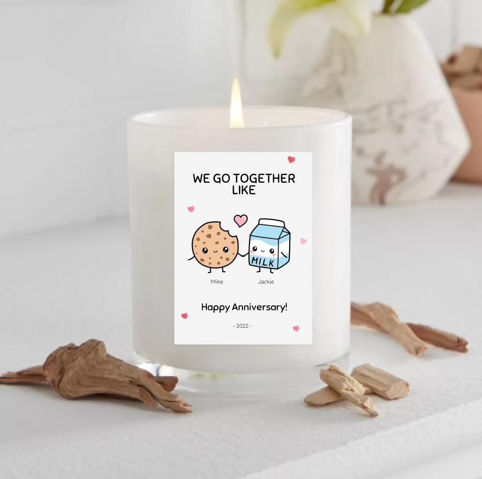 We Go Together Like - Personalized Anniversary Card