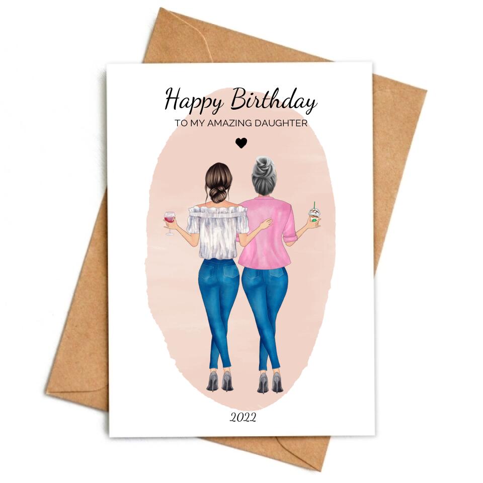 To My Amazing Daughter - Personalized Birthday Card